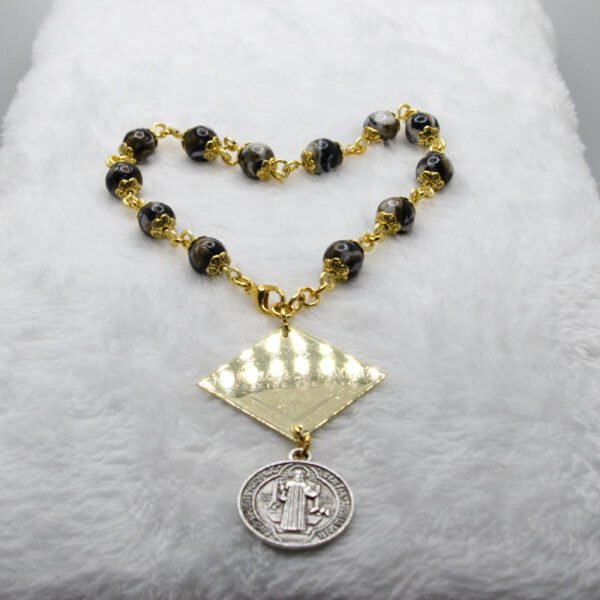 Custom St. Benedict Protection Courage of Faith Hanger - Image 7