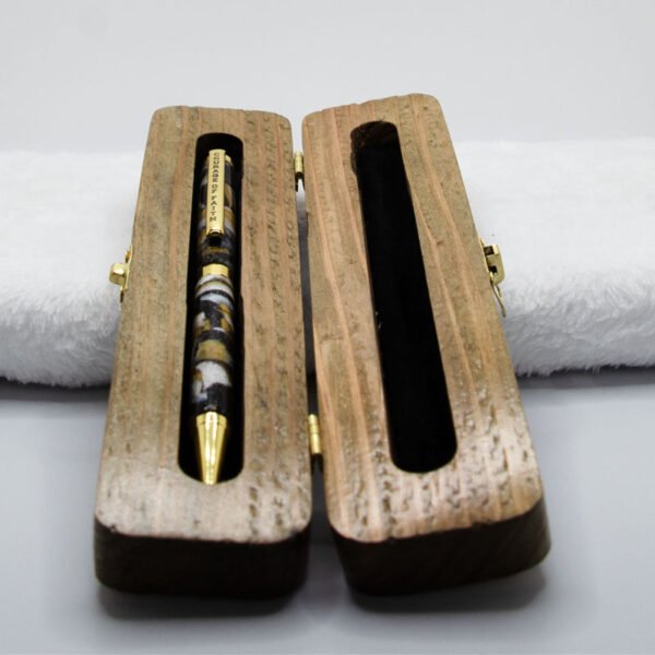 Custom Courage of Faith Ink Pen in a Custom Stained Wooden Case - Image 36