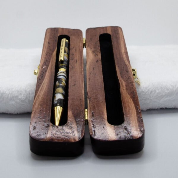 Custom Courage of Faith Ink Pen in a Custom Stained Wooden Case - Image 34