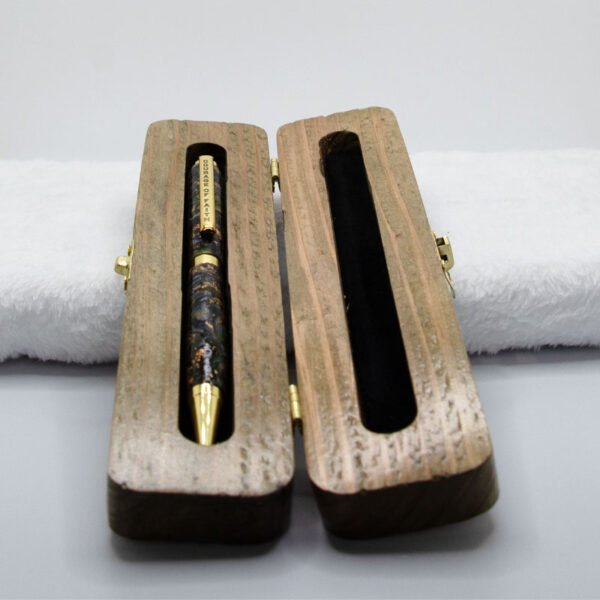 Custom Courage of Faith Ink Pen in a Custom Stained Wooden Case - Image 10