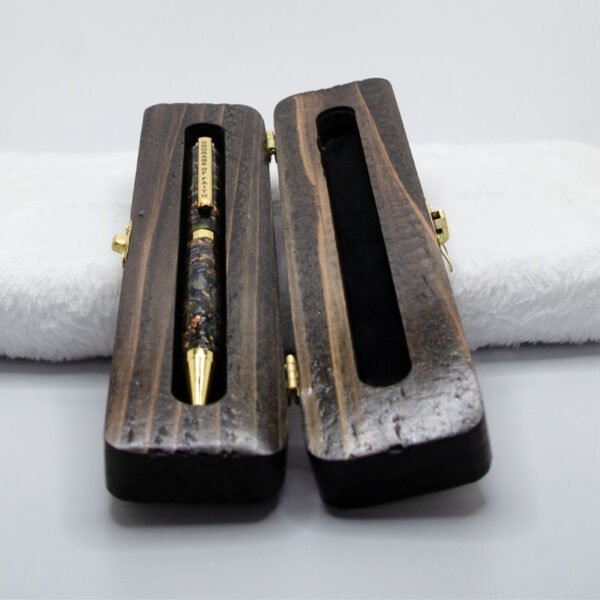 Custom Courage of Faith Ink Pen in a Custom Stained Wooden Case - Image 9