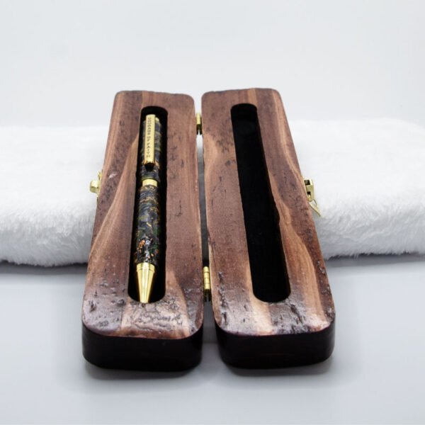 Custom Courage of Faith Ink Pen in a Custom Stained Wooden Case - Image 8