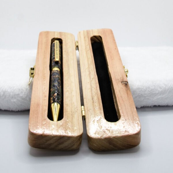 Custom Courage of Faith Ink Pen in a Custom Stained Wooden Case - Image 7