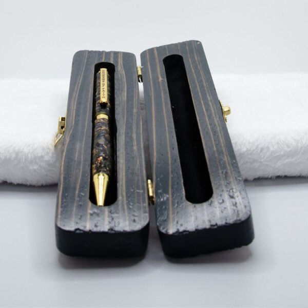 Custom Courage of Faith Ink Pen in a Custom Stained Wooden Case - Image 11
