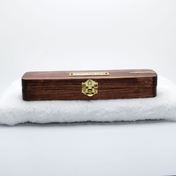 Custom Courage of Faith Ink Pen in a Custom Stained Wooden Case - Image 18