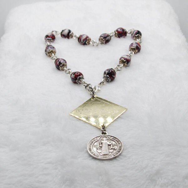 Custom St. Benedict Protection Courage of Faith Hanger - Image 5