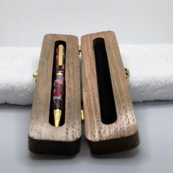 Custom Courage of Faith Ink Pen in a Custom Stained Wooden Case - Image 31