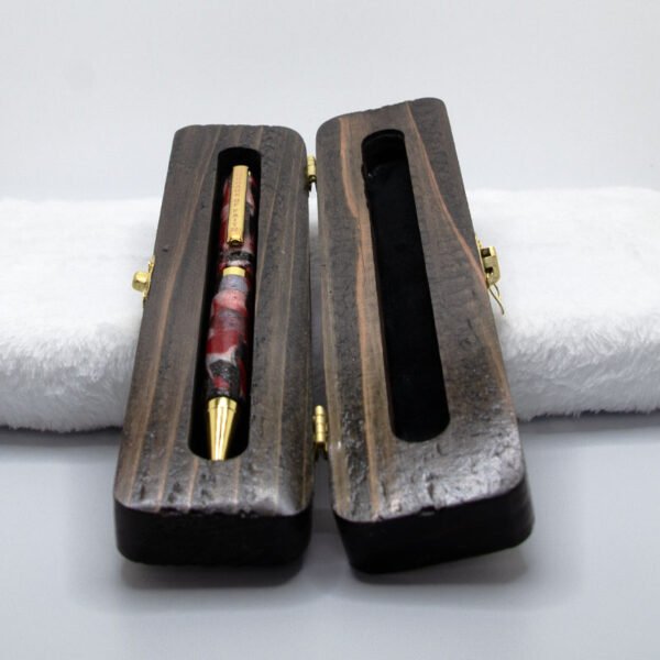 Custom Courage of Faith Ink Pen in a Custom Stained Wooden Case - Image 30