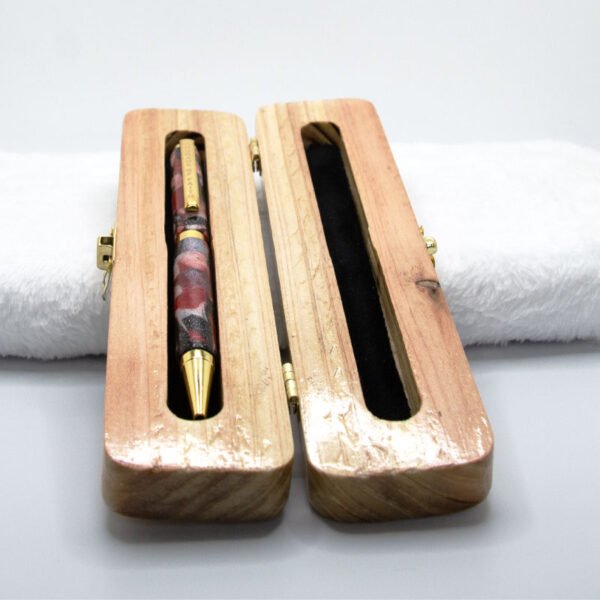 Custom Courage of Faith Ink Pen in a Custom Stained Wooden Case - Image 28