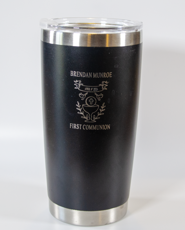 Courage of Faith - Personalized Tumbler 30oz & 20oz – Custom Insulated Stainless-Steel, Laser Engraved - Image 4